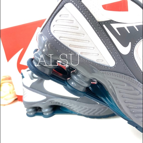 Nike Shox Enigma Leather Mesh Dark Grey W AUTHENTI - Picture 7 of 8